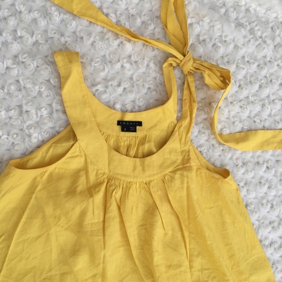 Theory yellow sundress shift dress - Picture 2 of 7